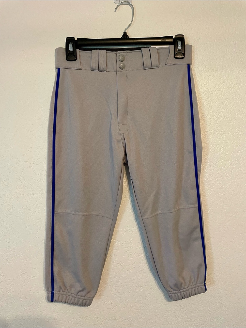 Easton Boys Rival Knicker Baseball Pants with Blue Stripe